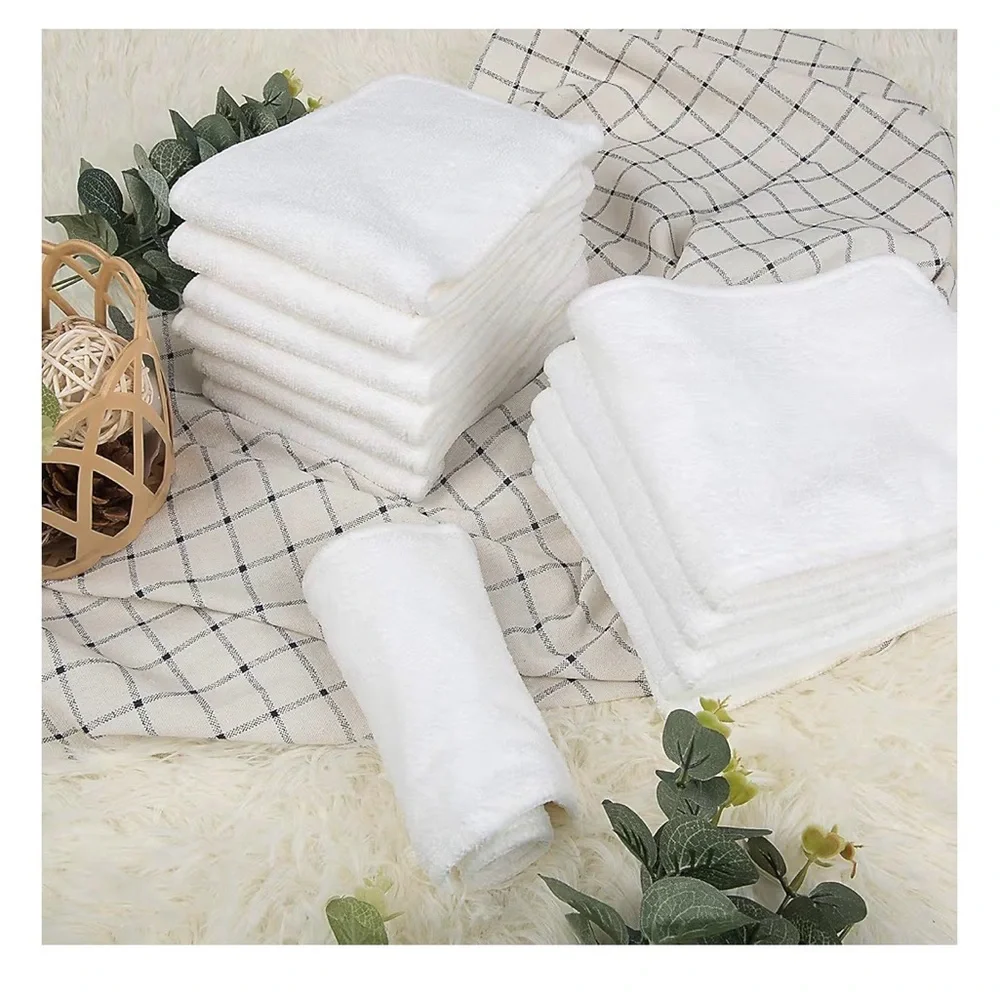 ALVABABY 12pcs Microfiber Inserts,Cloth Diaper Liner,3-Layer Absorbent,Reusable